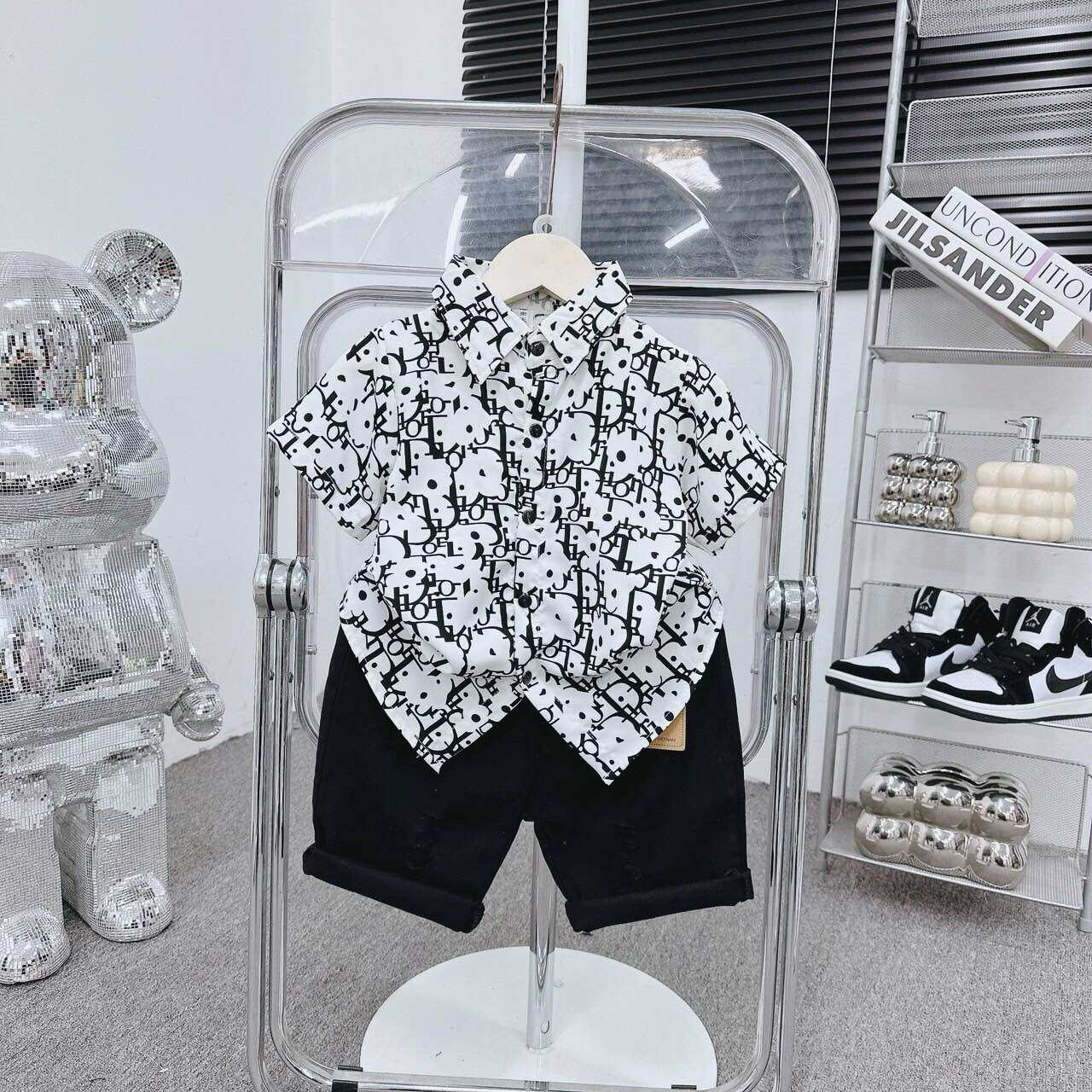 [HCM] Áo sơ mi lụa cọc tay size ĐẠI cho bé trai 🤩🤩🤩