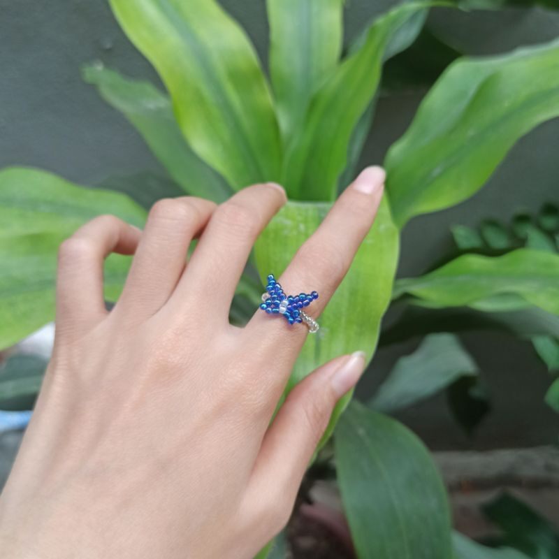 Nhẫn hạt cườm handmade