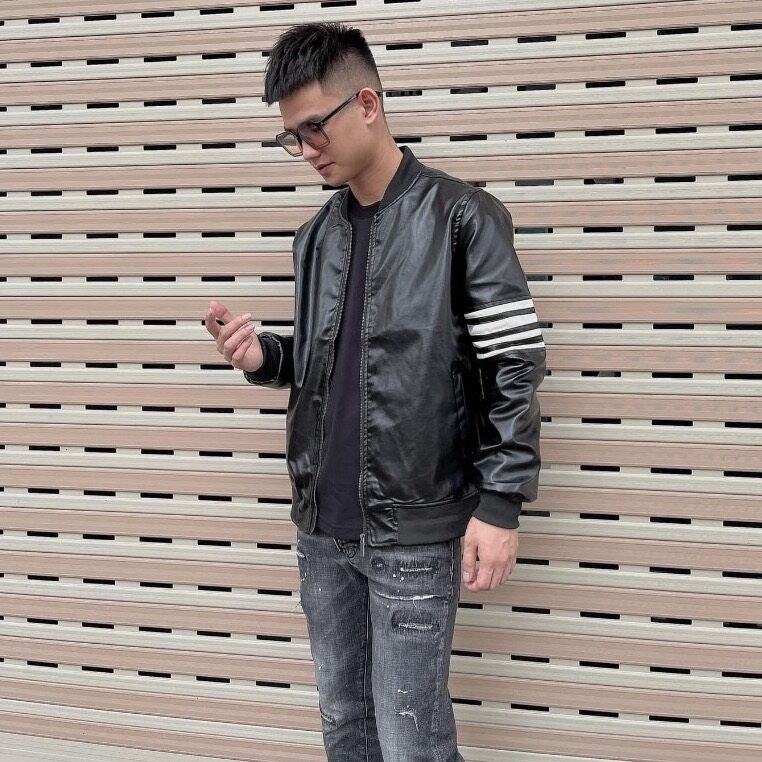 ÁO KHOÁC DA VẠCH TAY FREESIZE