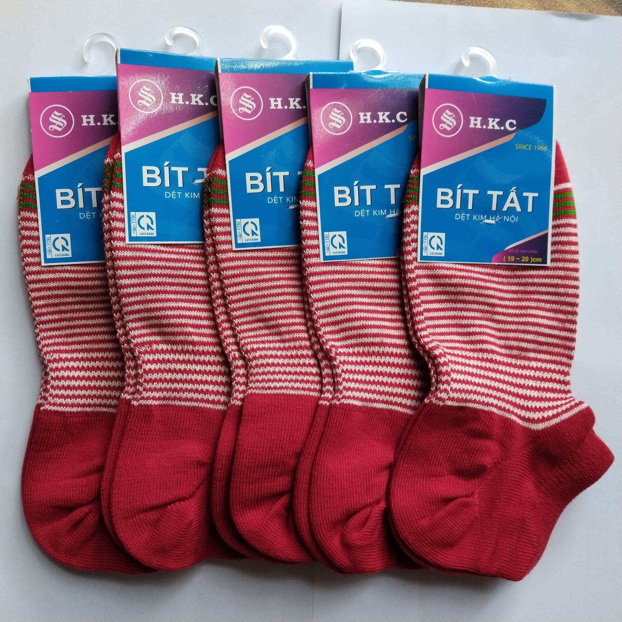 Set 5 đôi tất nữ cổ ngắn - Tất dệt kim Hà nội chính hãng