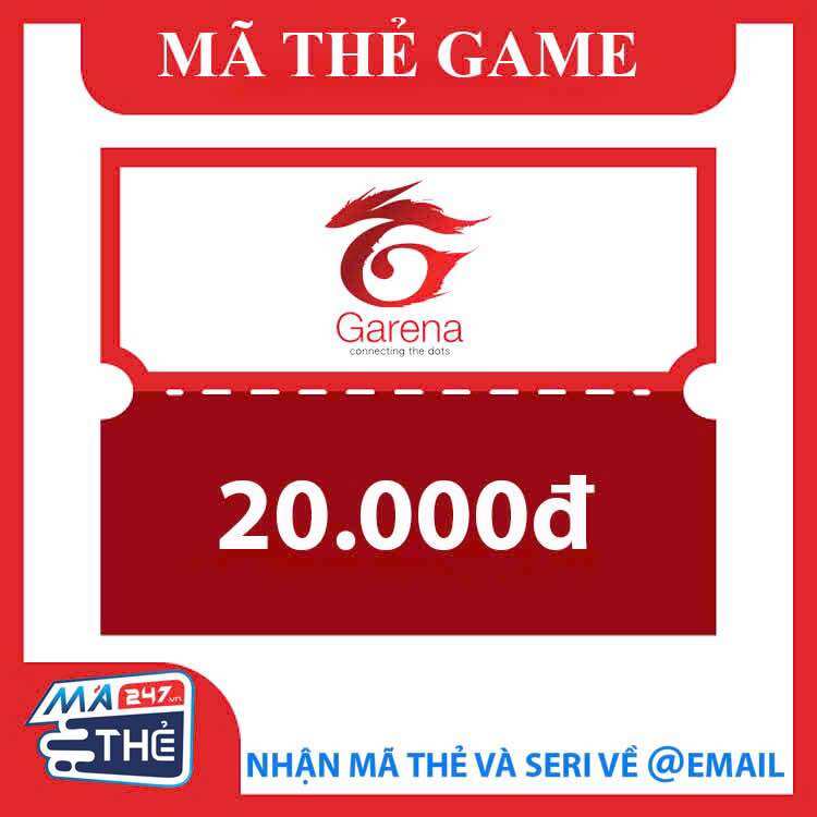 Mã thẻ game Garena 20K