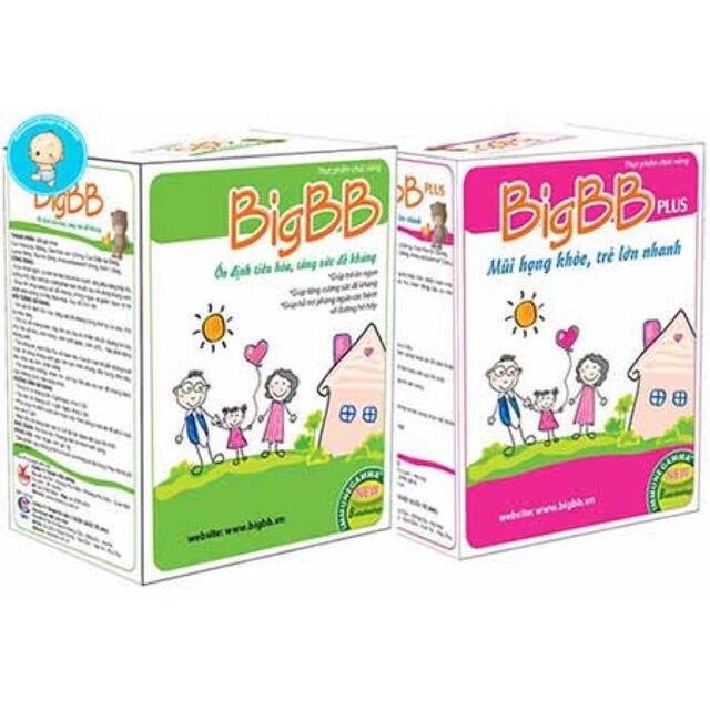 Cốm bigbb và bigbb plus - 16 gói x 3gram