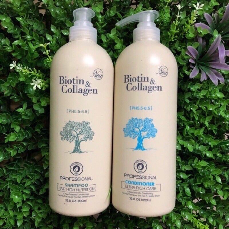 Cặp dầu gội xả Biotin collagen
