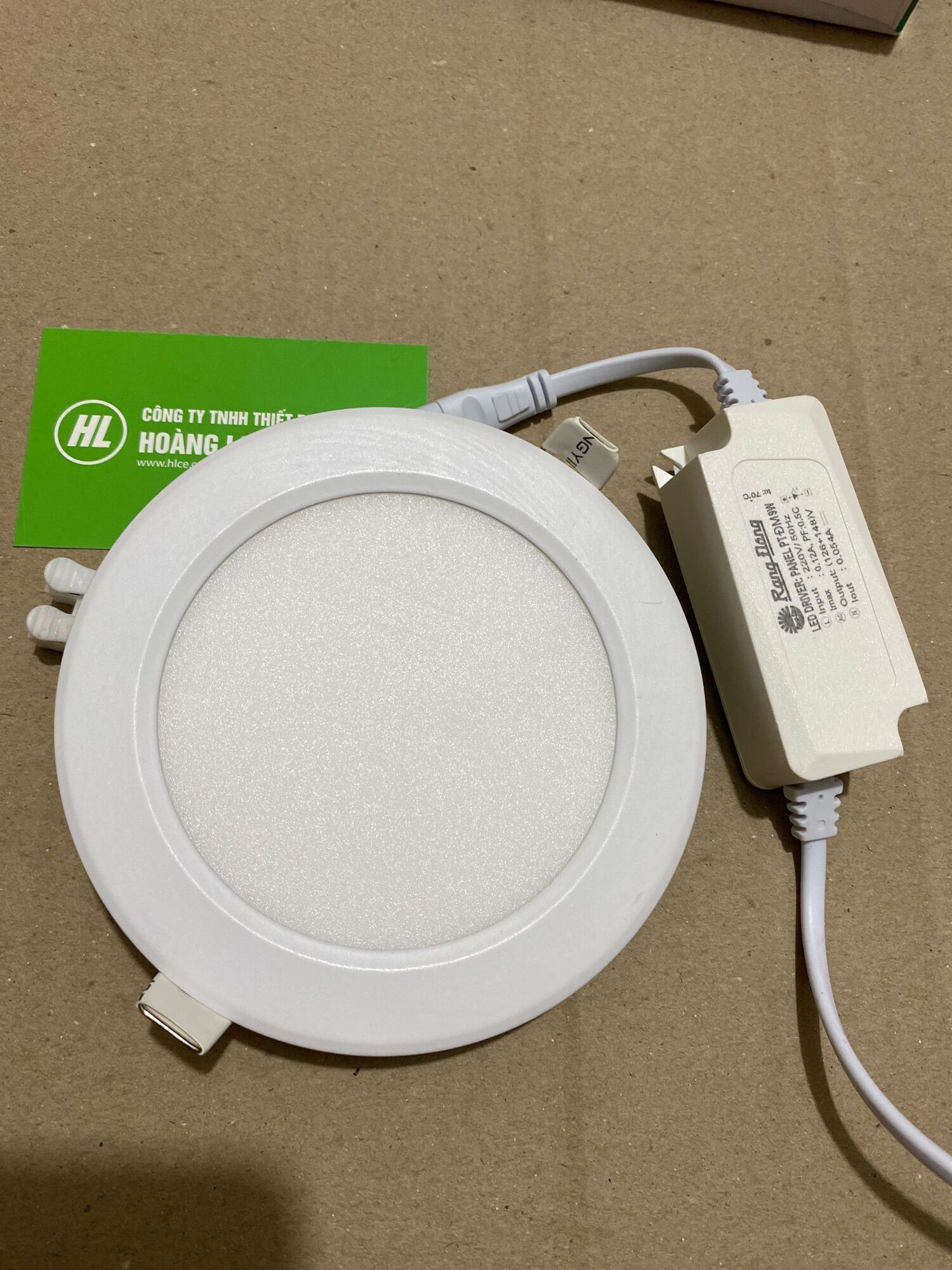 Đèn LED  Rạng Đông - Đèn PANEL tròn âm trần PT04, 9W KHOÉT LỖ 110mm