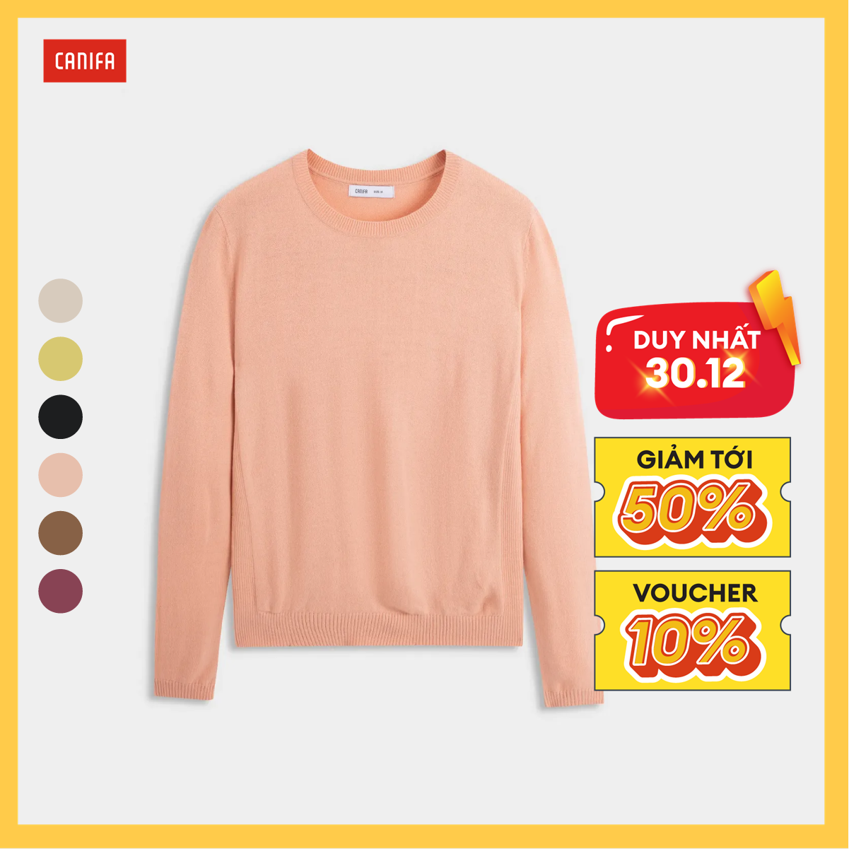 Áo len nữ CANIFA ML23 6TE22W015
