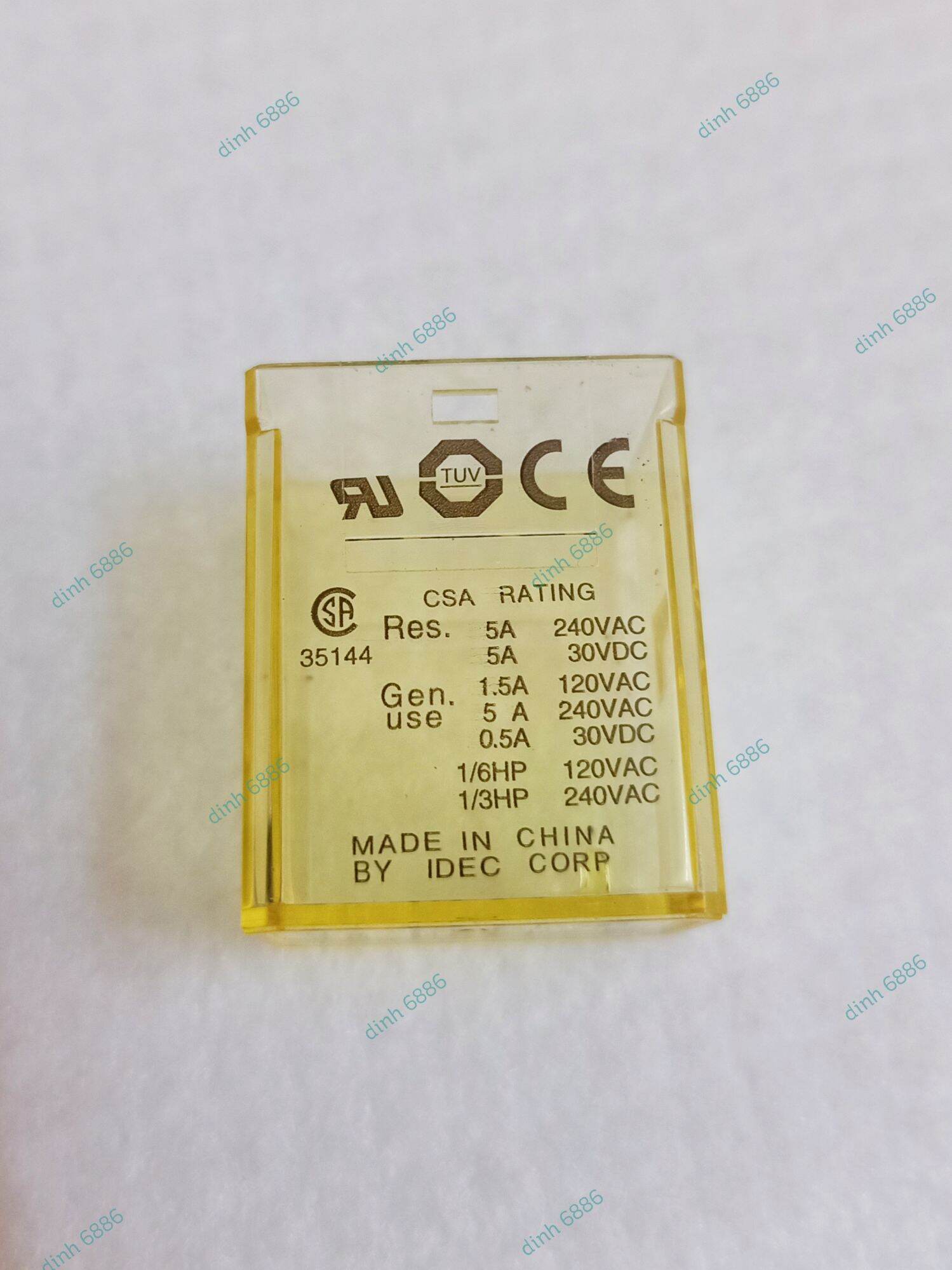RY4S-UL 24V, 220V rơ le trung gian IDEC