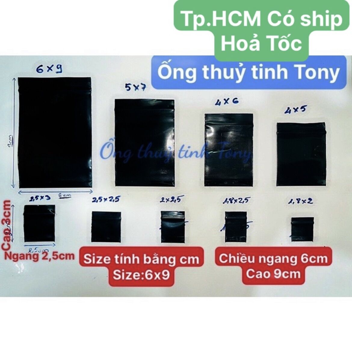 Túi zip mini dày dặn, chắc chắn, full size