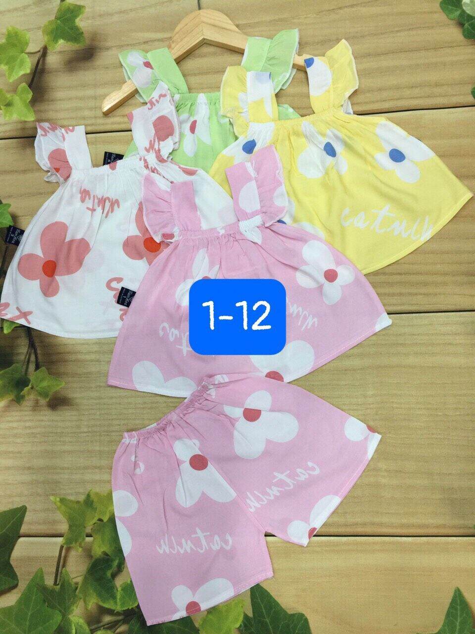 {HCM} ĐỒ BỘ TÔN (LANH) CHO BÉ GÁI. Size từ 5-16kg ( Giao ngẫu nhiên )