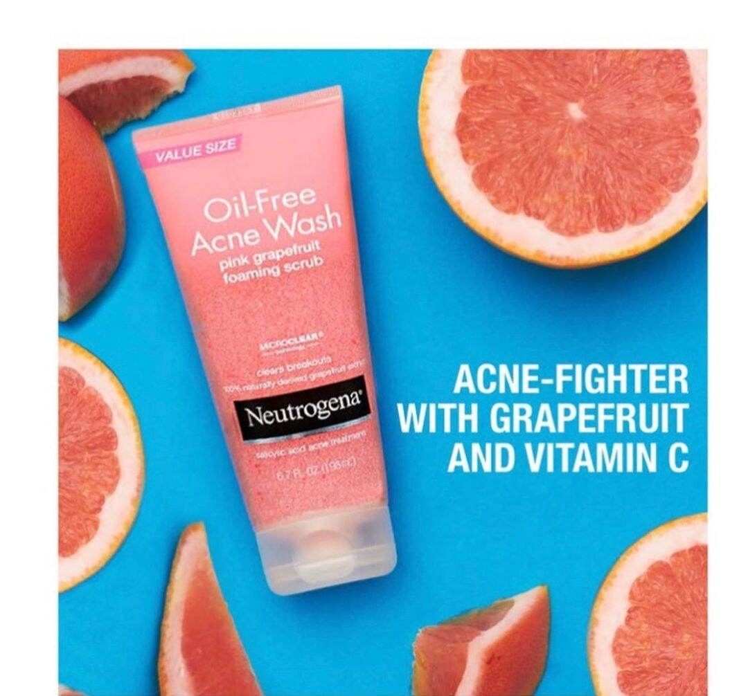 Sữa Rửa Mặt Có Hạt Neutrogena Pink Grapefruit Foaming Scrub