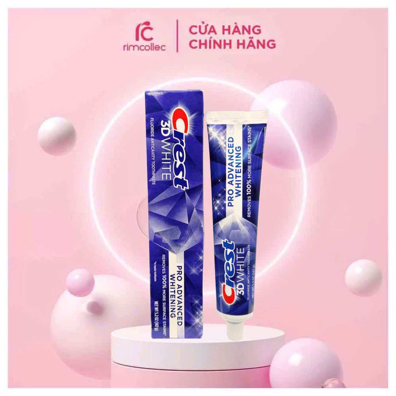 Kem Đánh Răng Crest 3D White Pro Advanced Whitening( bản mới nhất)