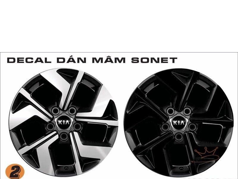 Decal dán mâm Sonet(bộ 5bánh)