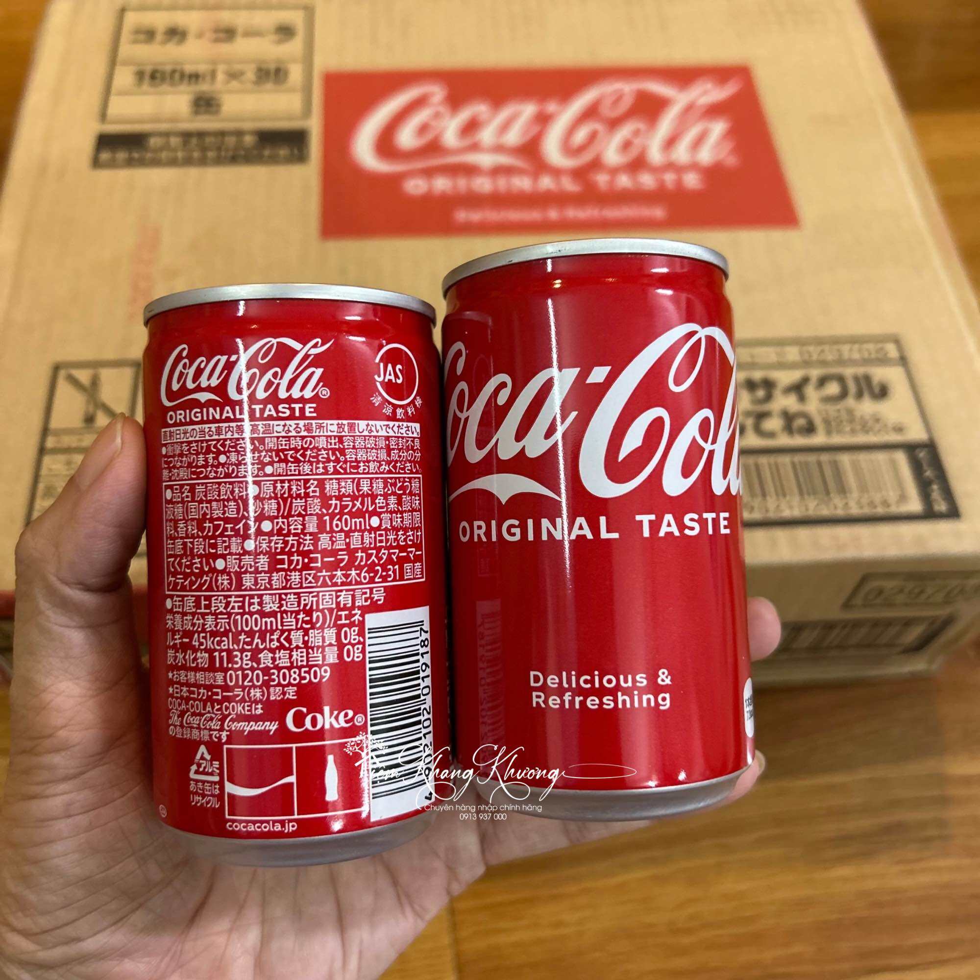 (DATE: 09/2025) THÙNG 30 LON NƯỚC NGỌT CÓ GAS COCA COLA VỊ NGUYÊN BẢN ORIGINAL TASTE - 160ML/LON (HÀNG KHẨU NHẬT BẢN)