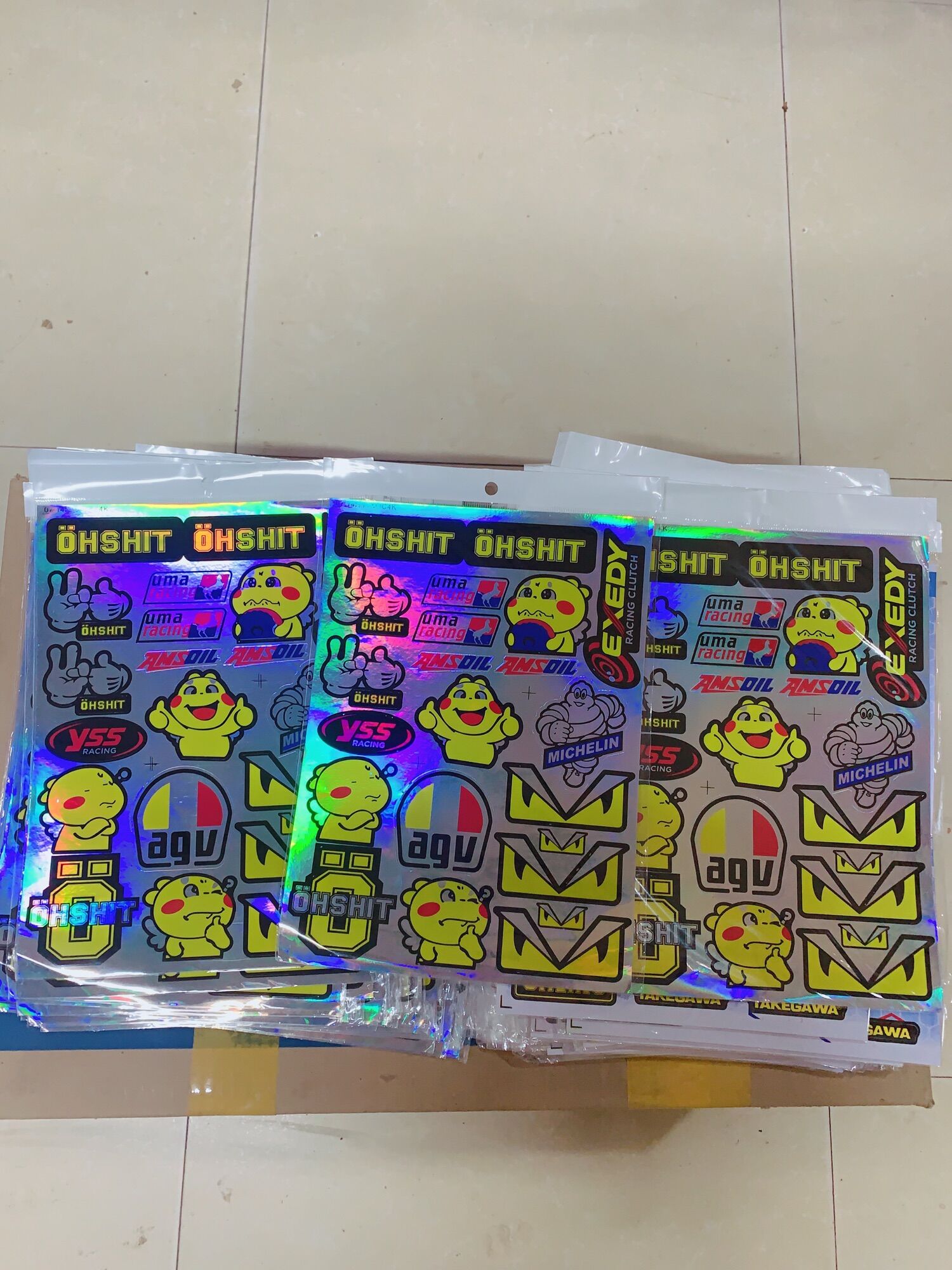 Tem CROM 7 màu Mix Đủ Hình