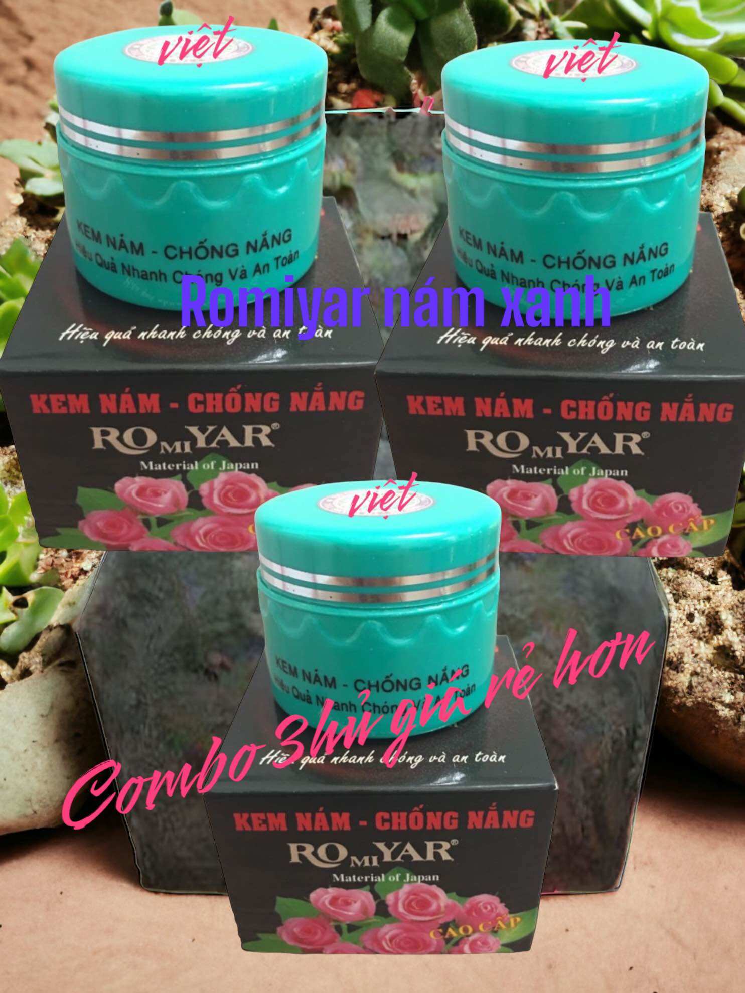 Romiyar combo 3hủ nám xanh 15g(GIÁ TEM MỚI 116K)
