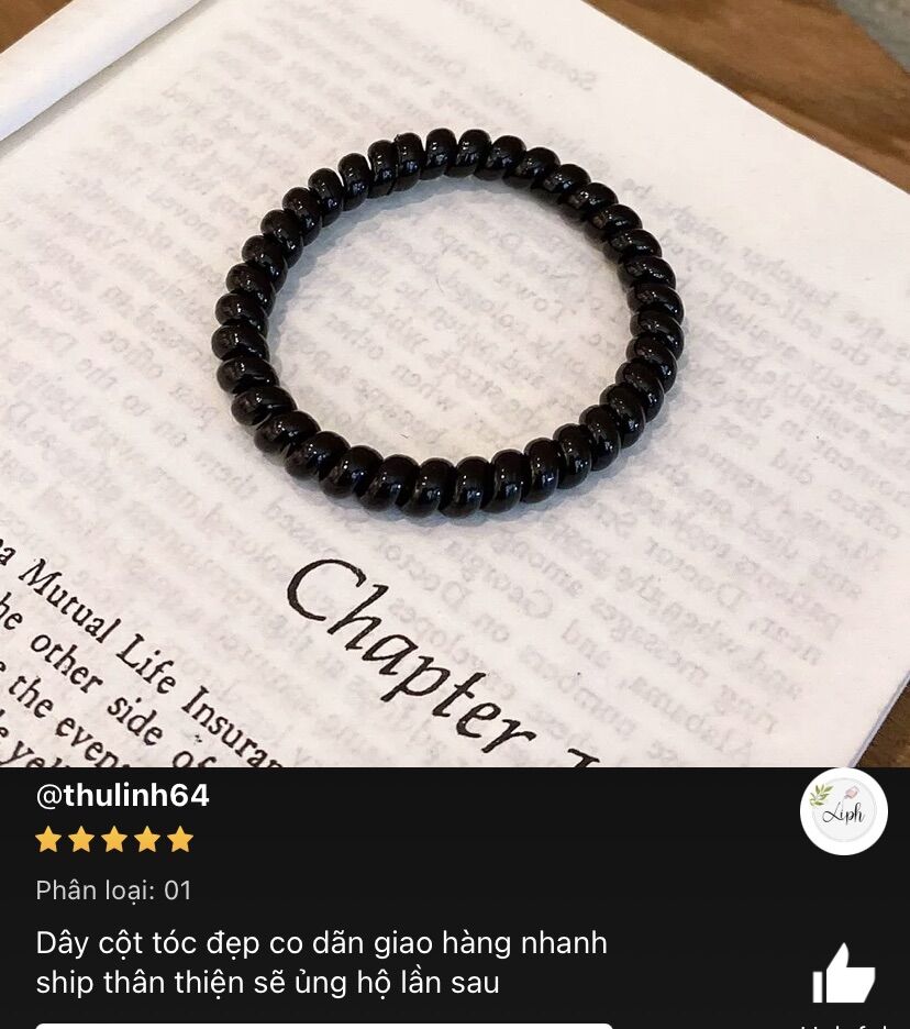 Set 10 cột tóc Lò Xo, Mẫu Nhỏ (Loại Nhỏ-Bản Lớn)