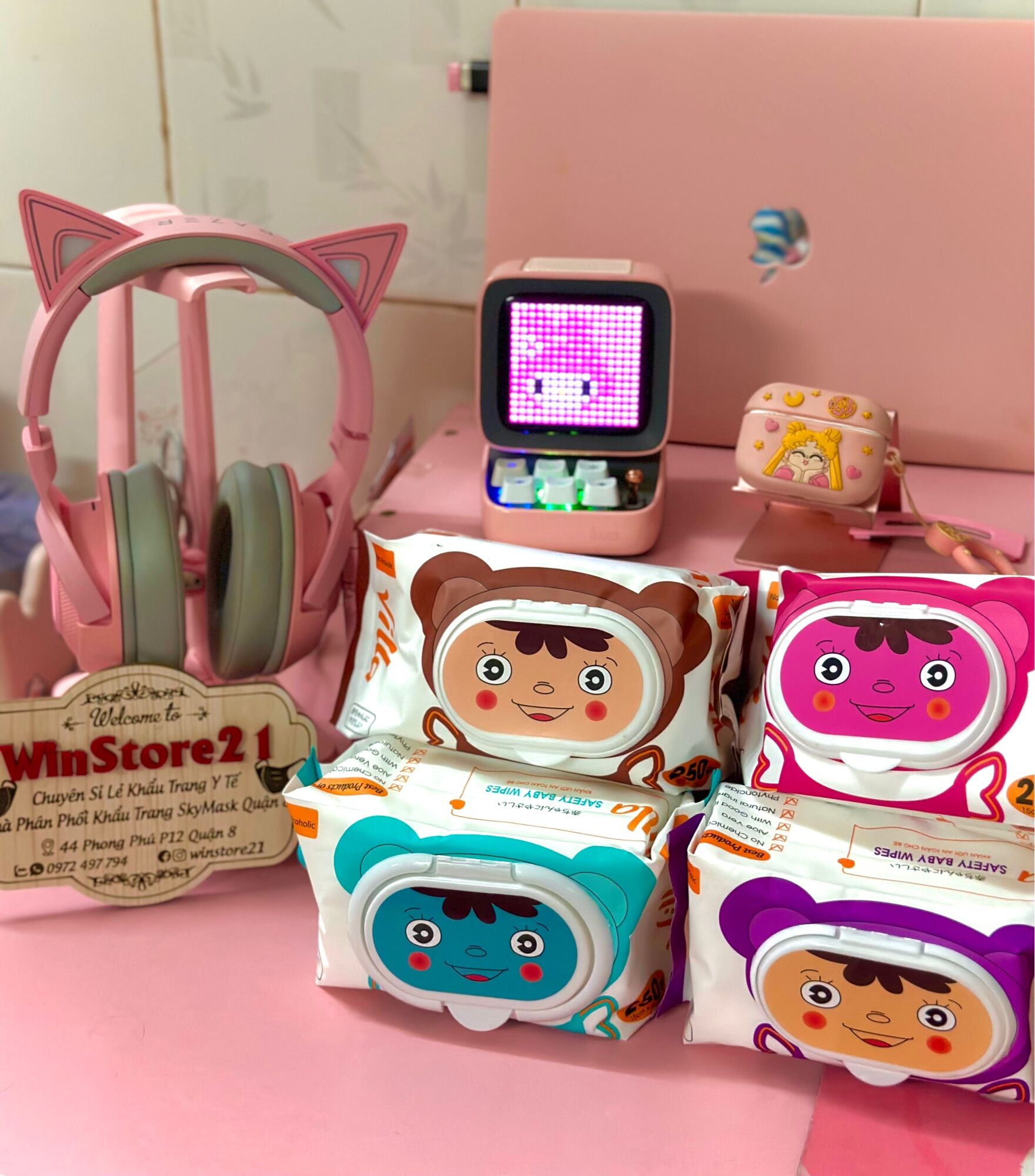 Khăn giấy ướt không mùi babywipes cao cấp công ty gia nguyễn.