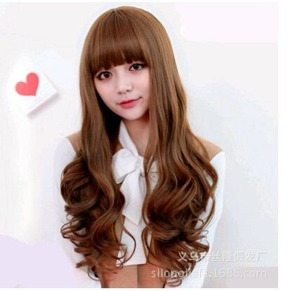 [ TẶNG TRÙM LƯỚI ]  Tóc giả dáng dài mái ngang/ mái ngố S038