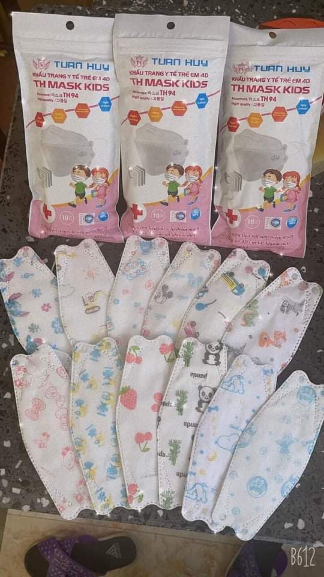300 khẩu trang kf94 cho trẻ em từ 5-10 tuổi