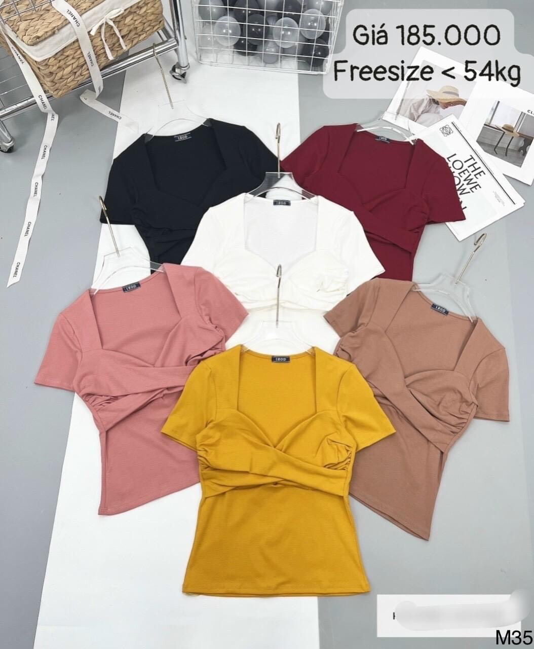 ÁO CROPTOP XOẮN NGỰC CHẤT ĐẸP ( CÓ MÚT )