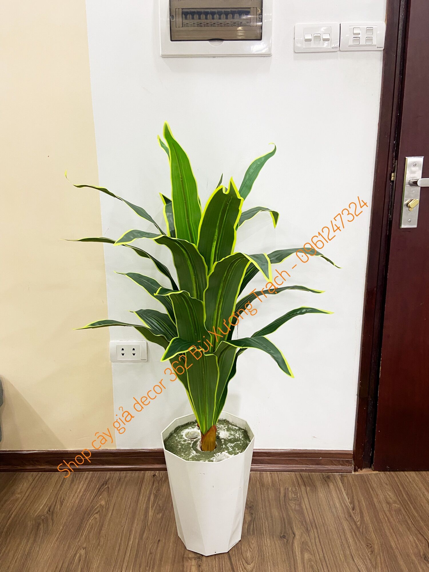 Cây thiết mộc lan 1m - cây giả trang trí