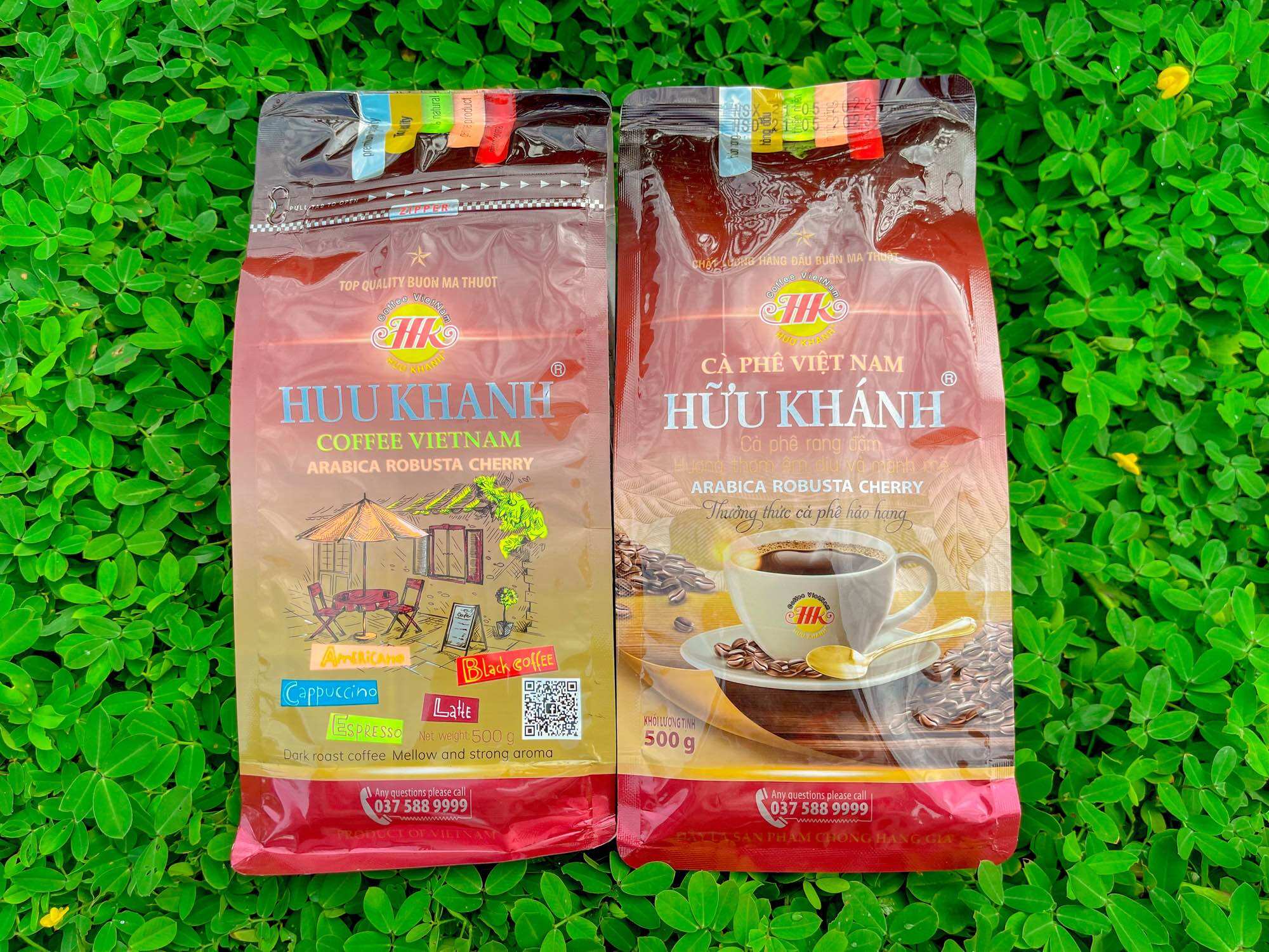 Combo 4 bịch cà phê HỮU KHÁNH - HK 1SAO (2kg)