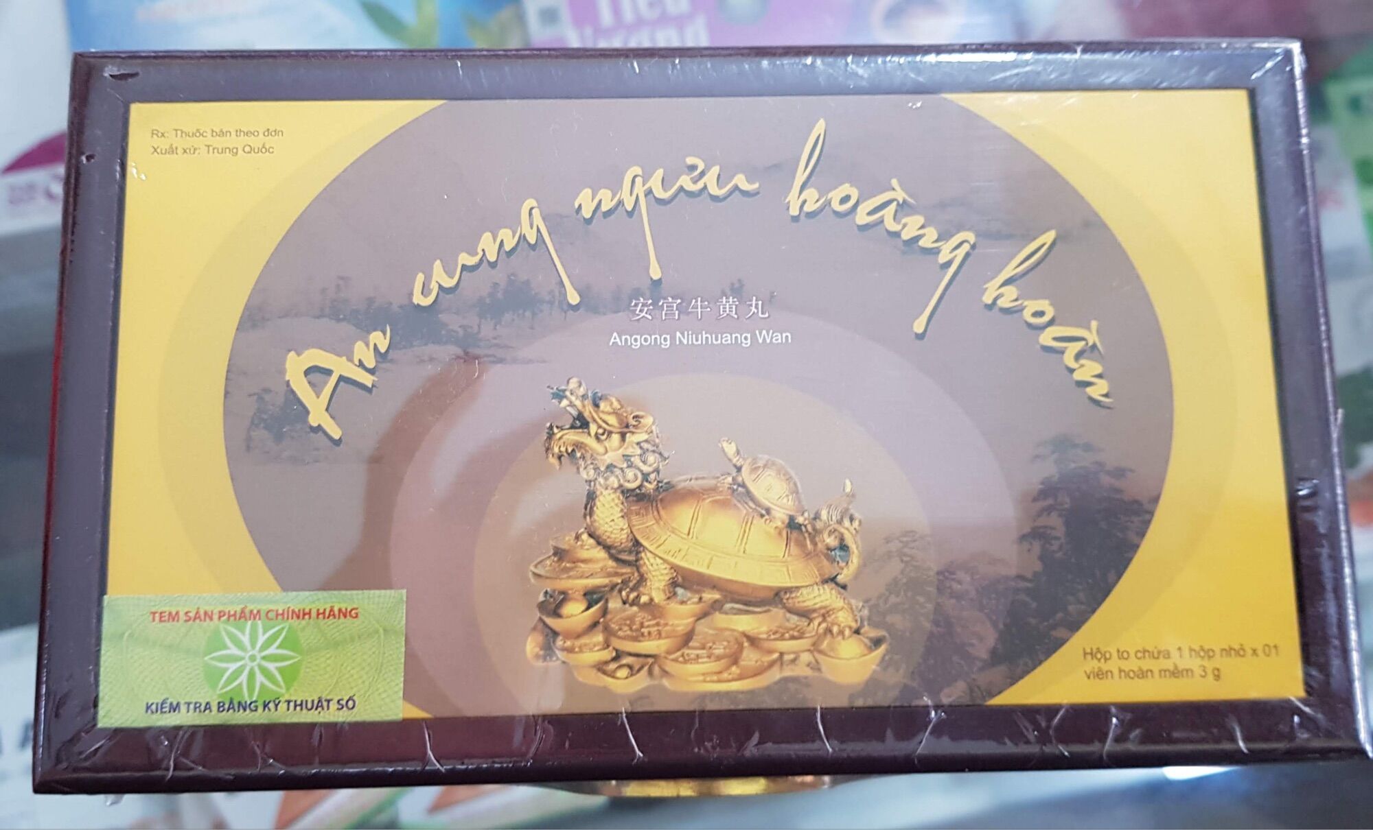 An cung ngưu hoàng hoàng rùa vàng phòng ngừa tai biến