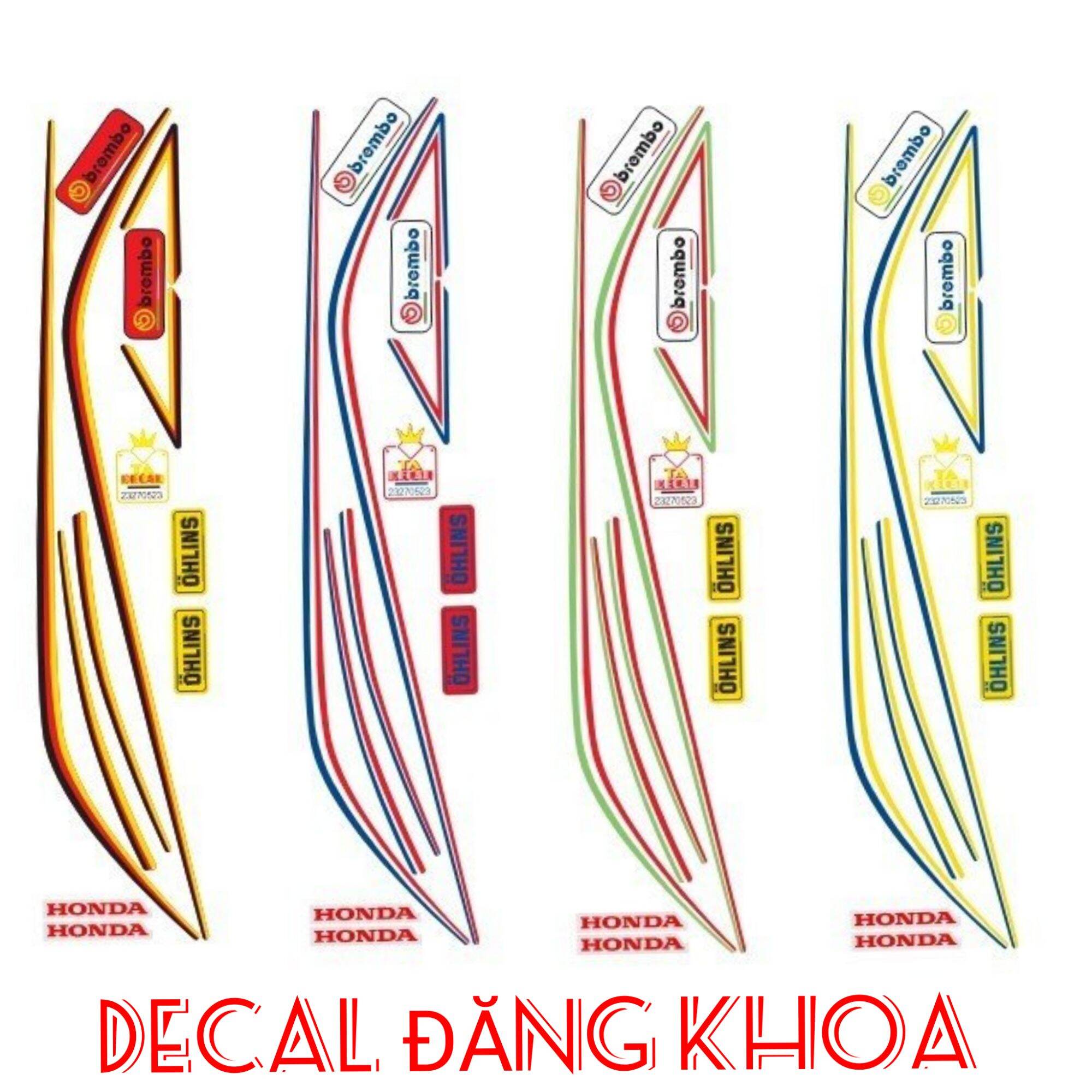Tem chỉ đủ màu cho các dòng xe ga