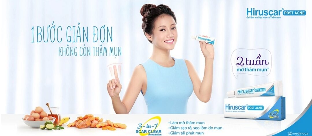 GEL LÀM MỜ SẸO MỤN VÀ MỤN THÂM HIRUSCAR POST ACNE