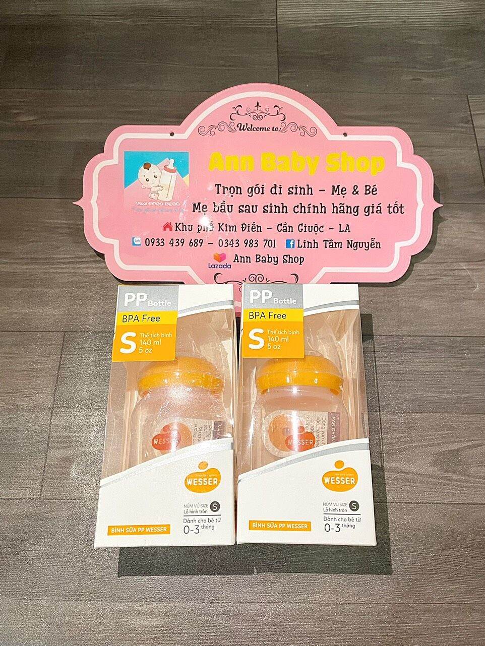 Bình Sữa Wesser Cổ Hẹp  Dung Tích 60ml - 140ml - 250ml