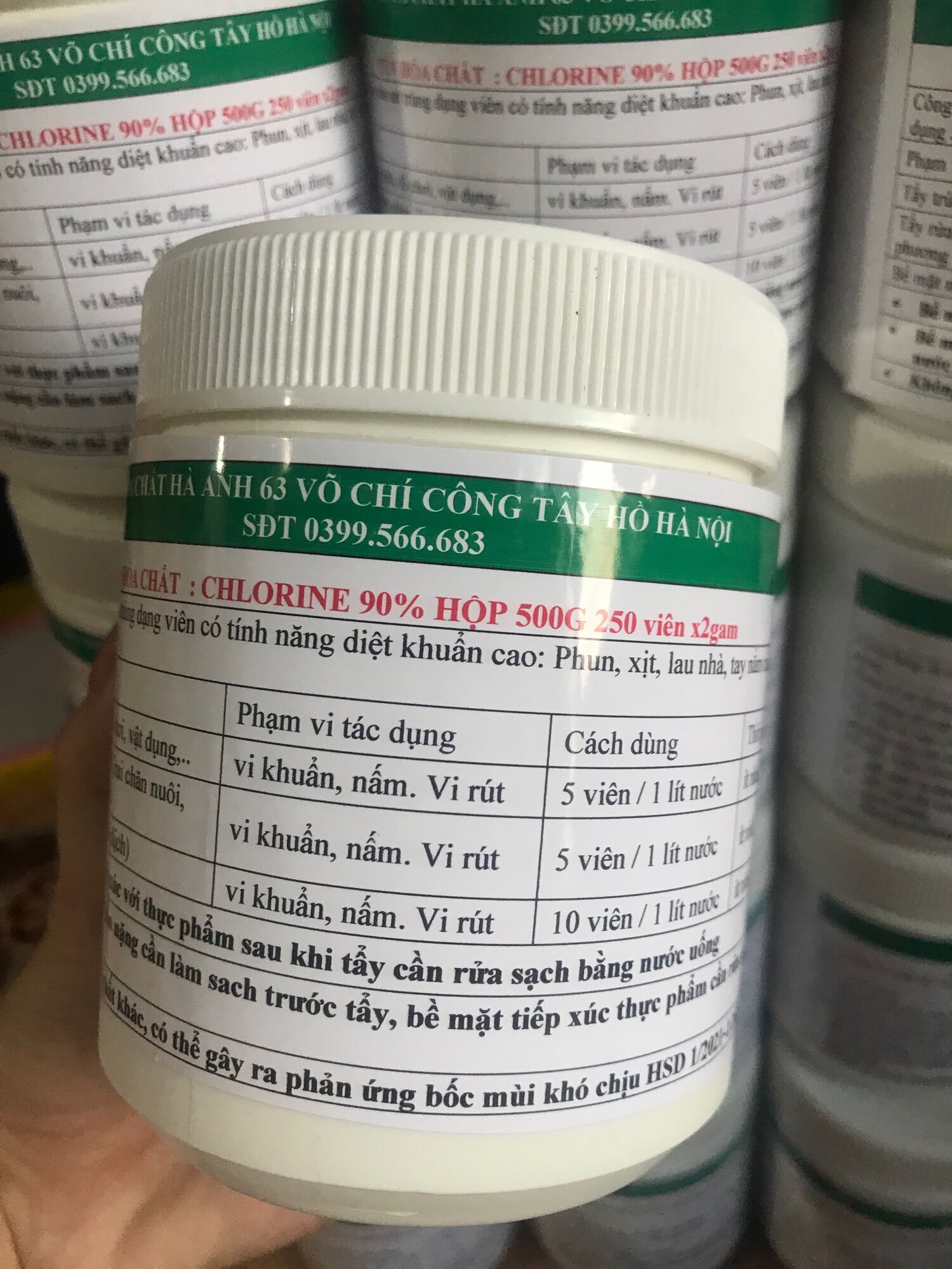 Combo 2 hộp Cloramin B Viên Nén 2g