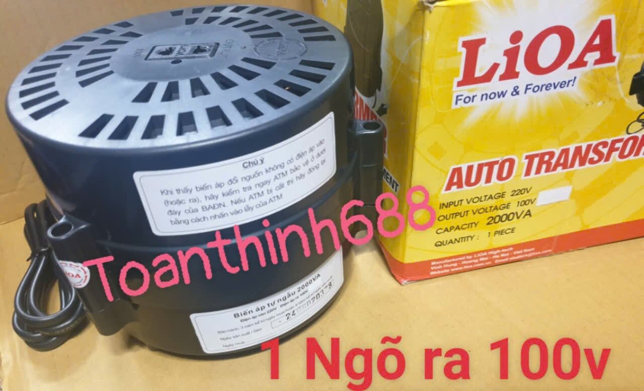 [HCM]Biến áp Lioa 2000VA đổi điện 220v ra 100VAC