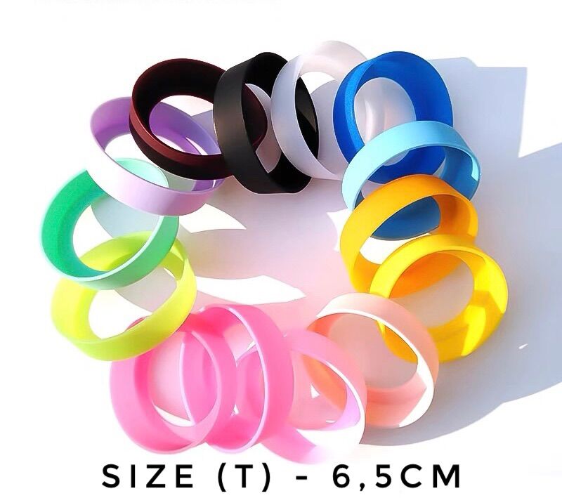 Đế Lót Ly Đế Bọc Ly Bảo Vệ Bình Giữ Nhiệt Ly Giữ Nhiết Chất Liệu Nhựa Dẻo Silicon  Đường Kính 6.5cm