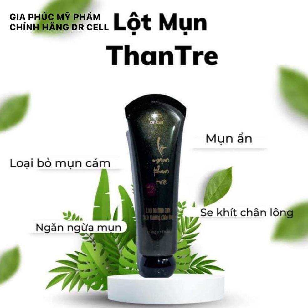 LỘT MỤN THAN TRE DR CELL SẠCH MỤN ĐẦU ĐEN, MỤN CÁM TUÝP 60GR
