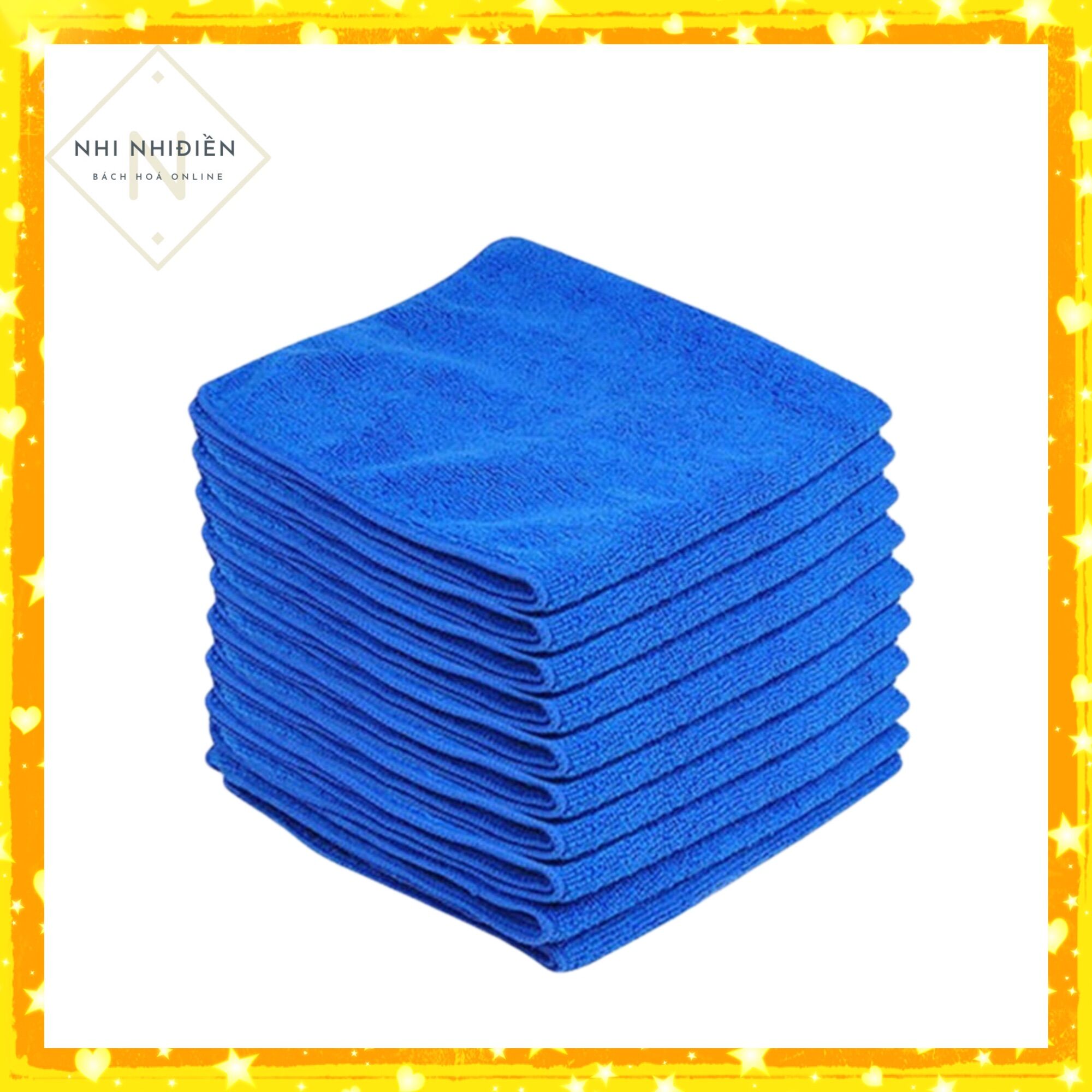 Combo 5 Khăn lau tay, khăn lau nhà bếp khăn lau xe đa năng 30x30 LM
