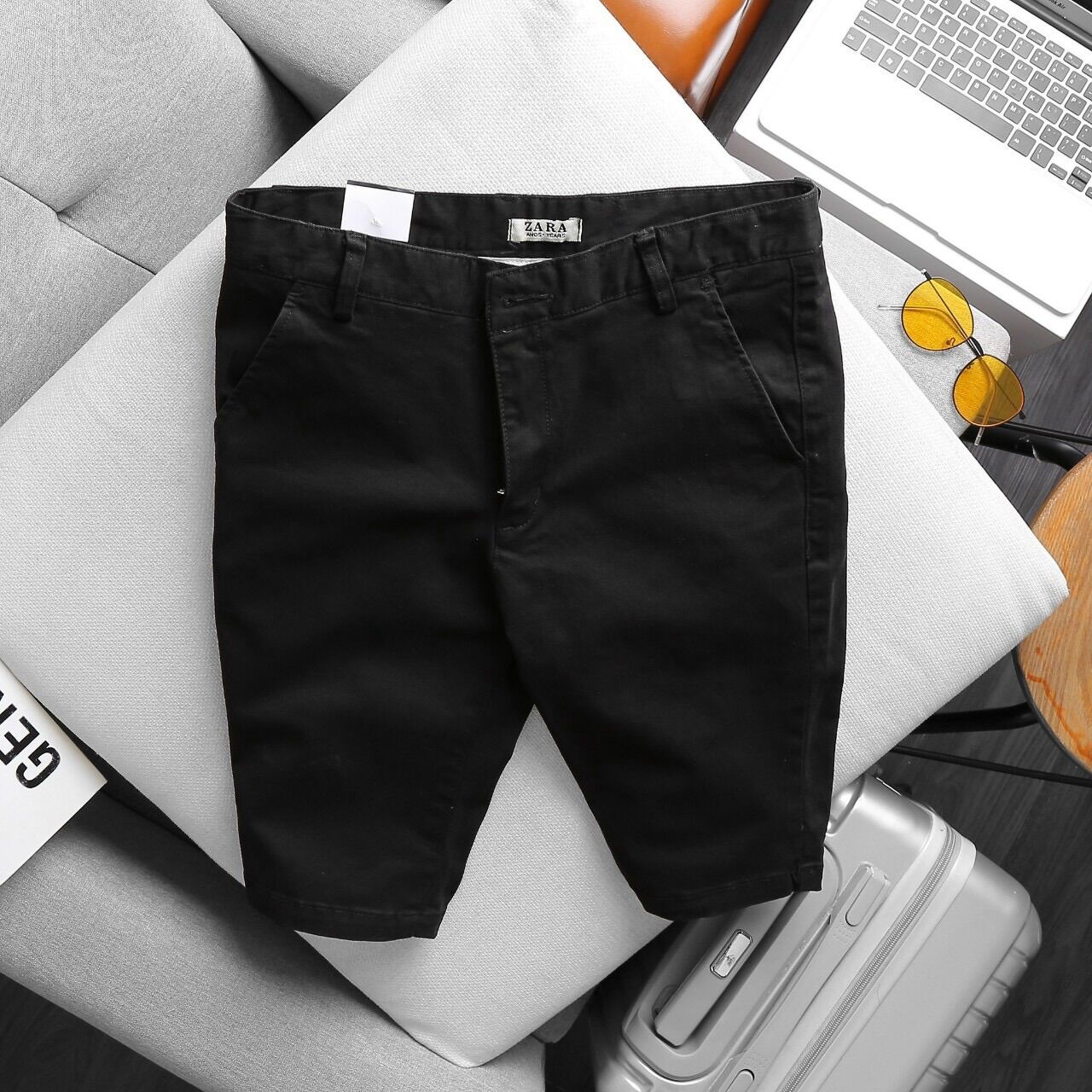 Quần short kaki ZARA nam cao cấp