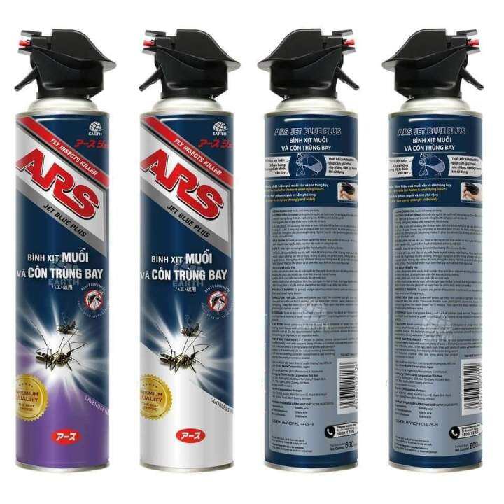 Bình xịt muỗi và côn trùng bay ARS Jet blue plus 600ml