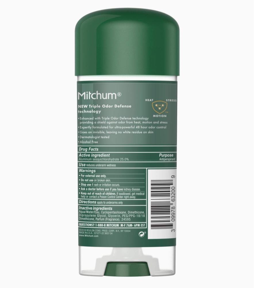 Gel lăn khử mùi MITCHUM UNSCENTED ( 96g  ) - Hàng Mỹ