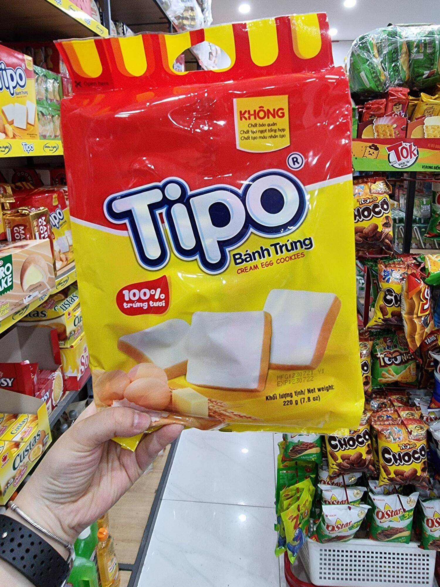 Bánh trứng Tipo túi 220g