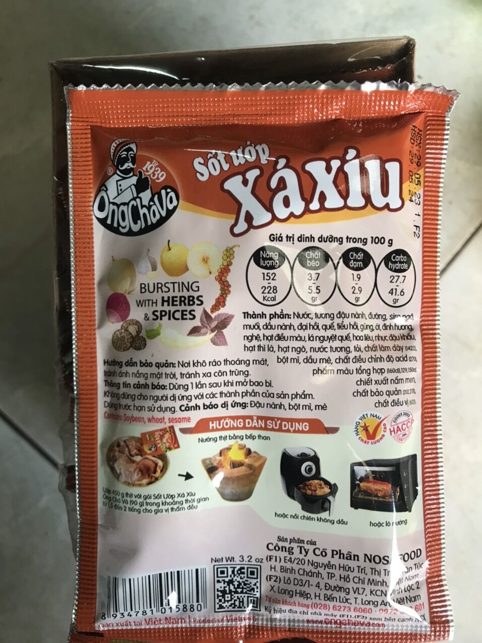 sốt ướp xá xíu ông chà và ( gói 90gram)
