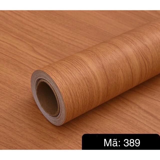 Decal vân gỗ cuộn rộng 60cm có sẵn keo dán