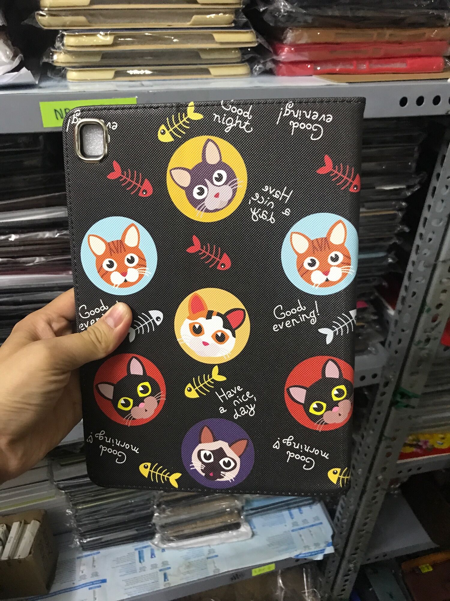 Bao da ipad gen 7/8 10.2 mèo nền cute