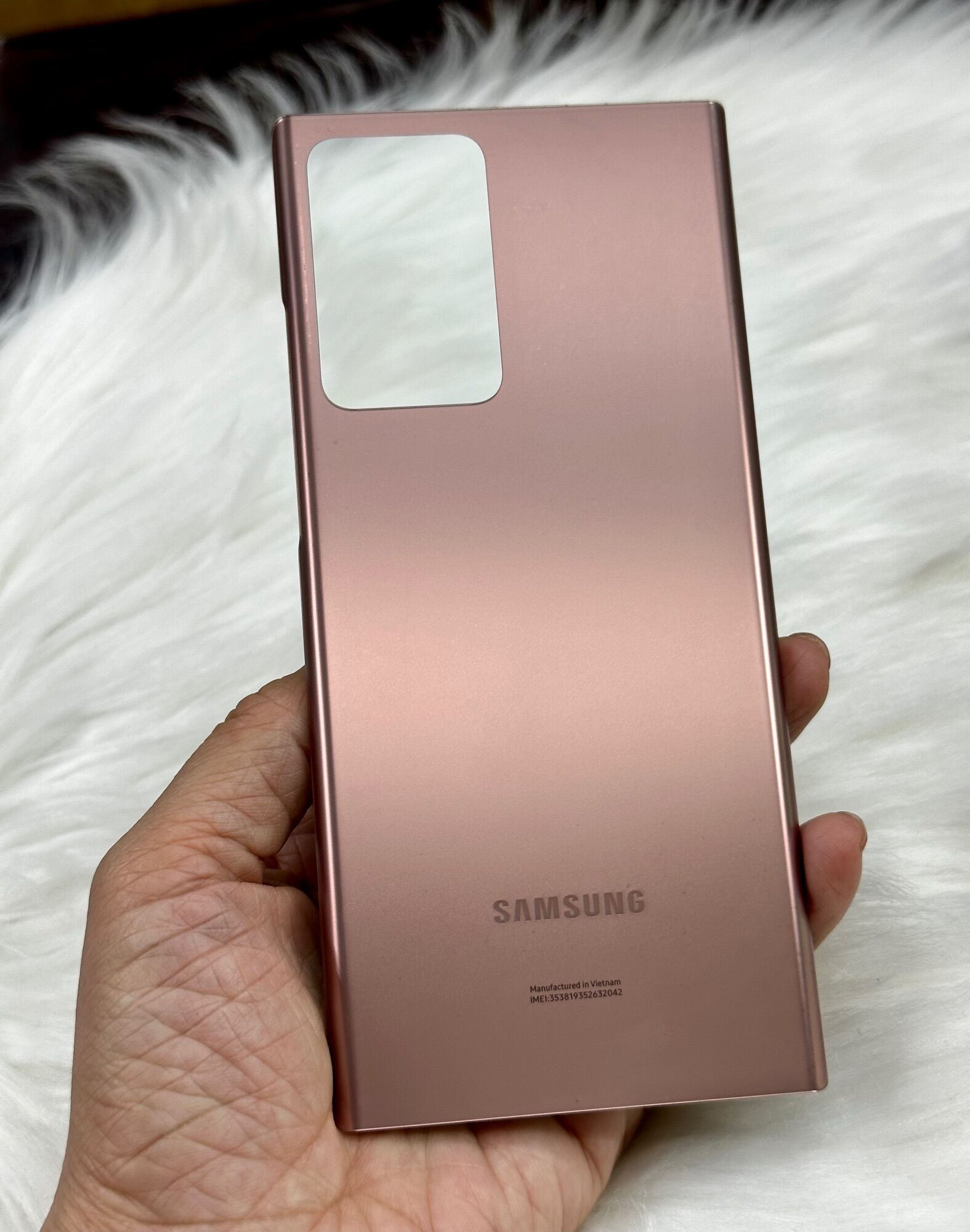 Nắp lưng samsung Note 20 ultra 5G zin cũ bóc máy