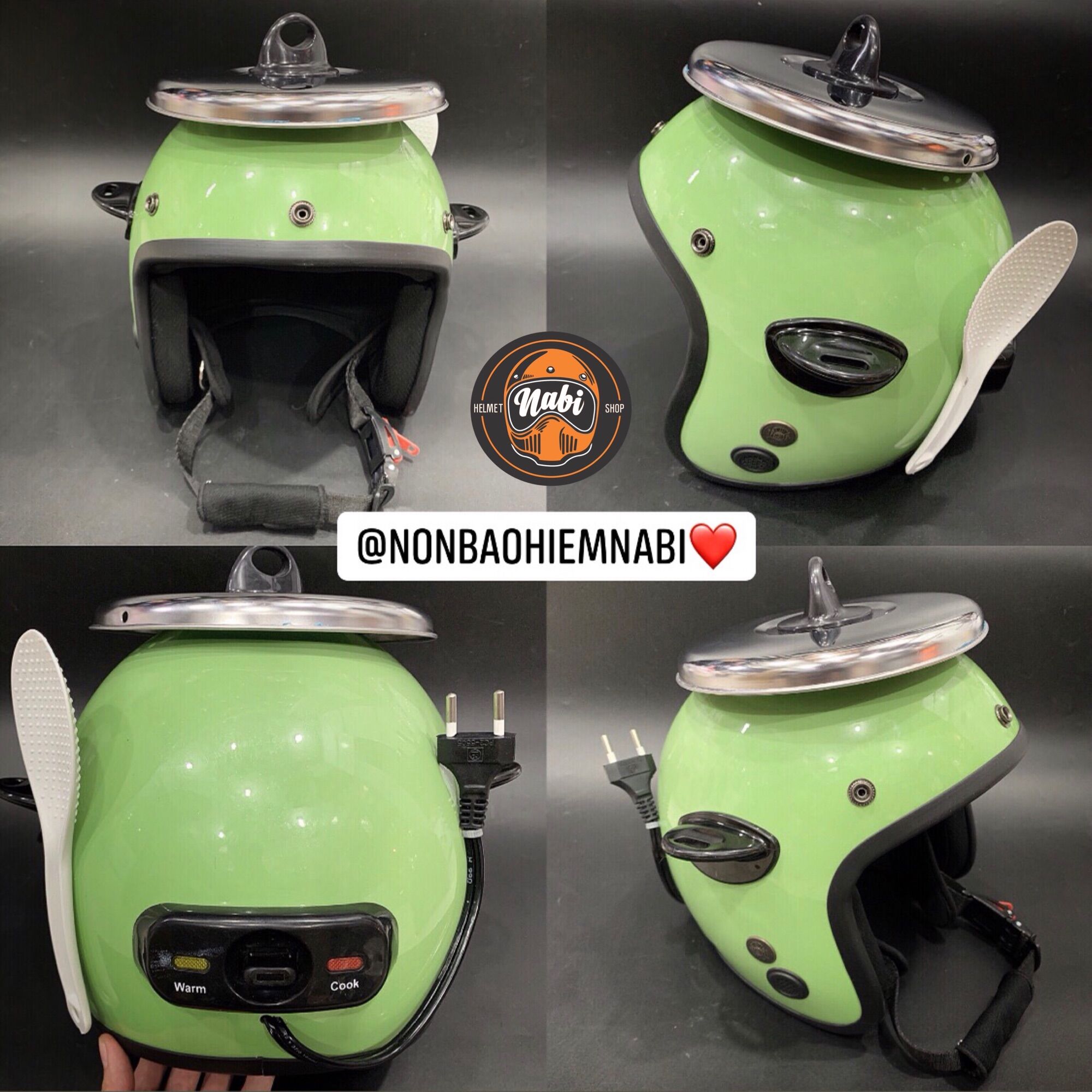 [HCM]Mũ bảo hiểm nồi cơm điện cao cấp