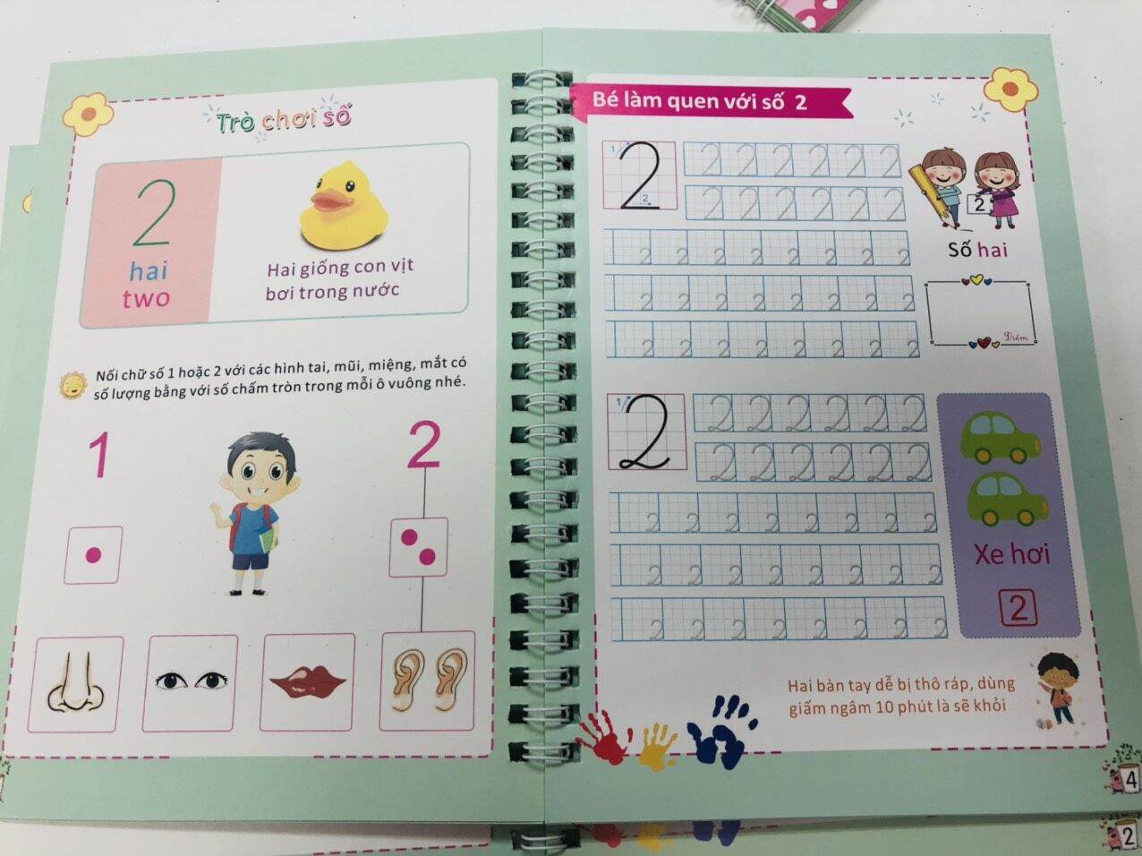 [TẶNG 2 BÚT + 8 RUỘT BÚT + DỤNG CỤ HỖ TRỢ CẦM BÚT] Combo 3 Vở Tập Viết Thần Kì Tự Xoá