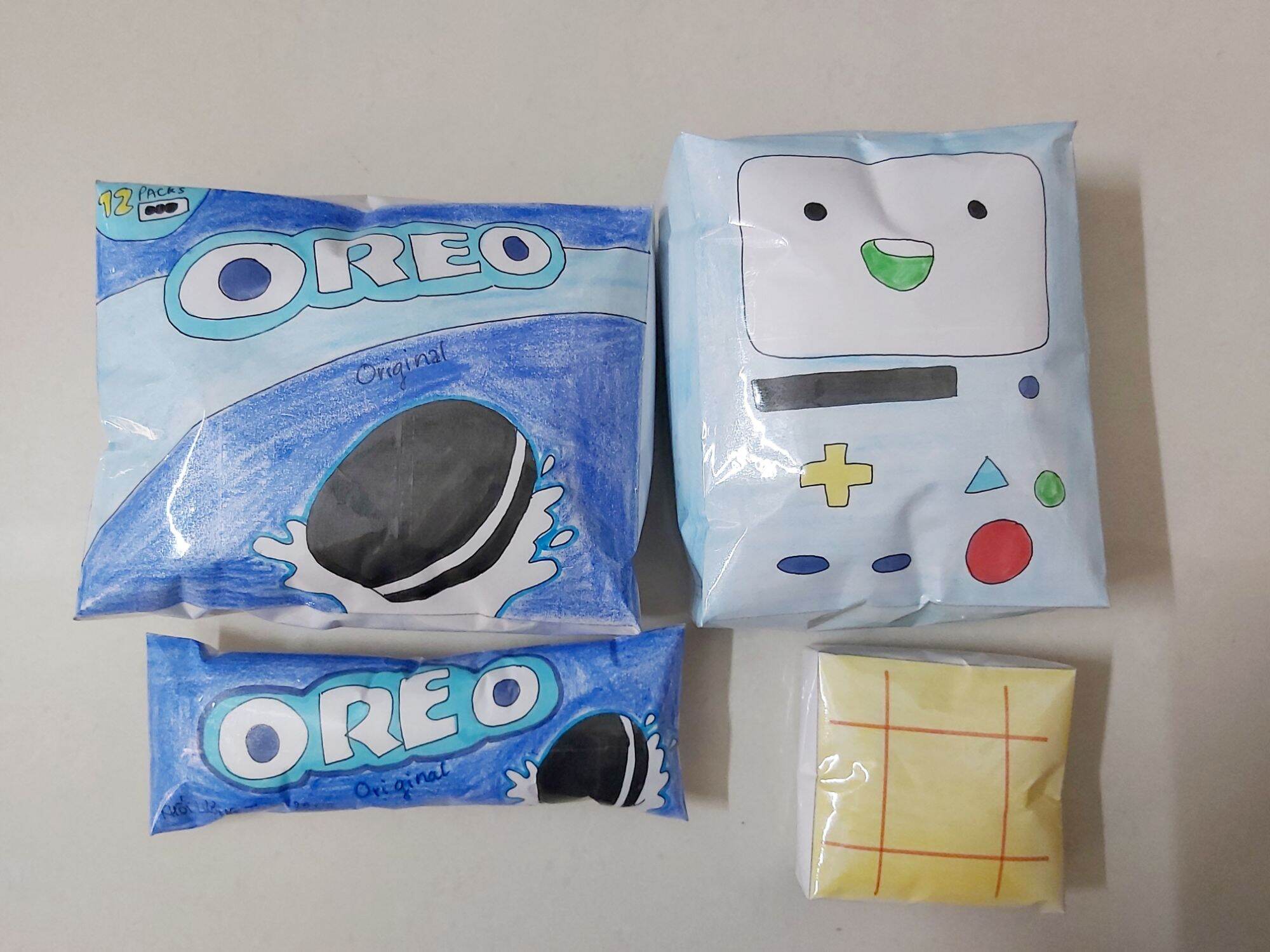 Squishy giấy bmo, bánh oreo chậm tăng
