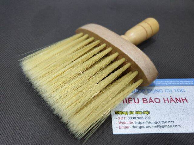 Phủi Tóc Cán Gỗ Lông Mềm Phủi Sạch Tóc. Cây Phủi Tóc Nam Barber Cán Gỗ Cao Cấp Cho Thợ. (Ảnh thật)