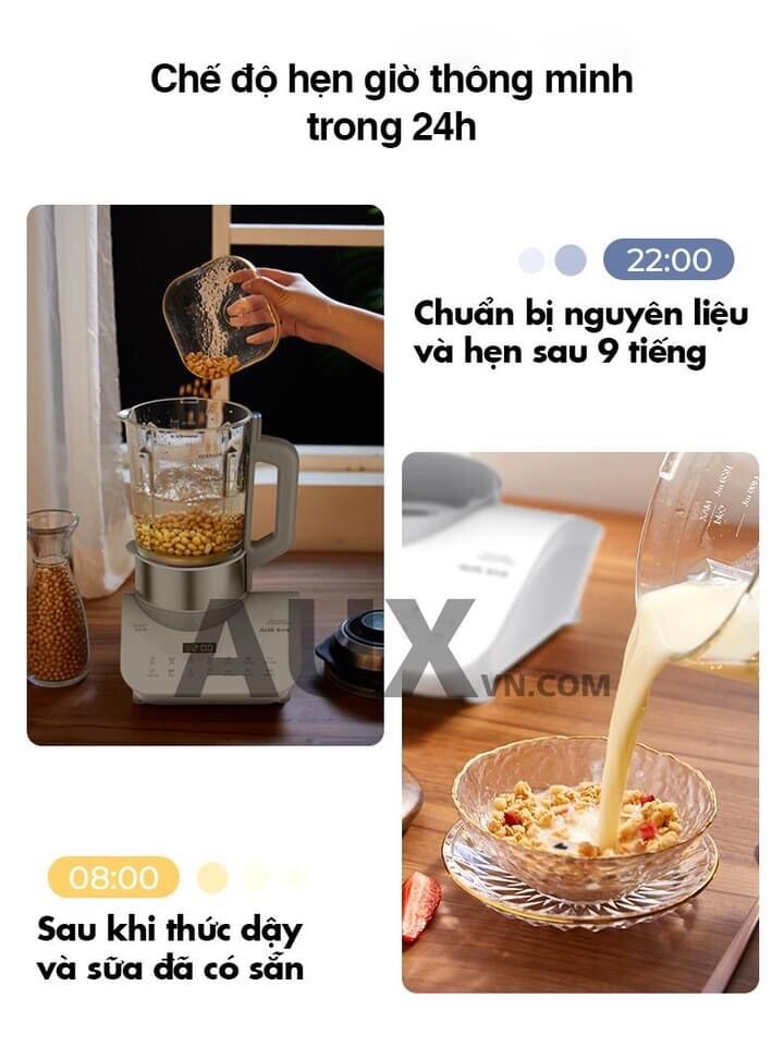 MÁY LÀM SỮA HẠT MẪU ĐẾ TRÒN MỚI NHẤT KÈM BÌNH TRÀ CAO CẤP
