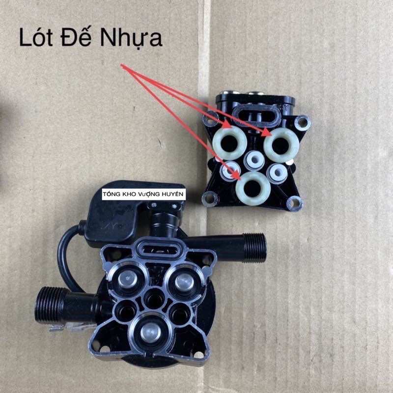 Đầu bơm áp lực máy rửa xe mini kèm rơ le
