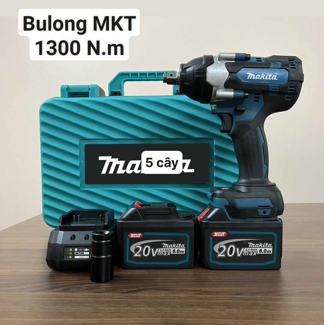 Thân máy siết bulong makita lực cực khỏe 1300nm pin 15 seo - chân pin thông dụng