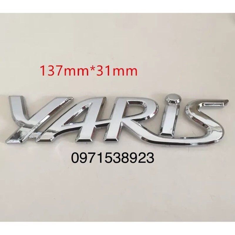 logo chữ VIOS CAMRY YARIS COROLLA HILUX